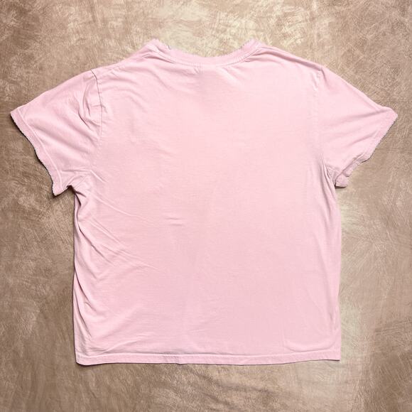 Vintage Y2K Looney Tunes Tweety Bird Embroidered Sleepwear T-Shirt Pink Cartoon - Picture 2 of 9